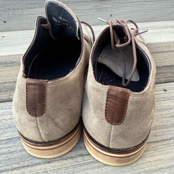 Johnston & Murphy Oxford Saddle Dress Shoes 10M - Gray Suede Leather - Picture 17 of 17